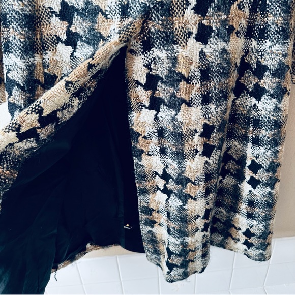 Jaeger London Vintage Tweed Wool Jacket Suit Set Sz 10 Cream Black Tan - Picture 11 of 16